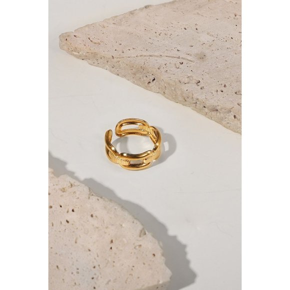 Chain Link Open Ring - Picture 5 of 7